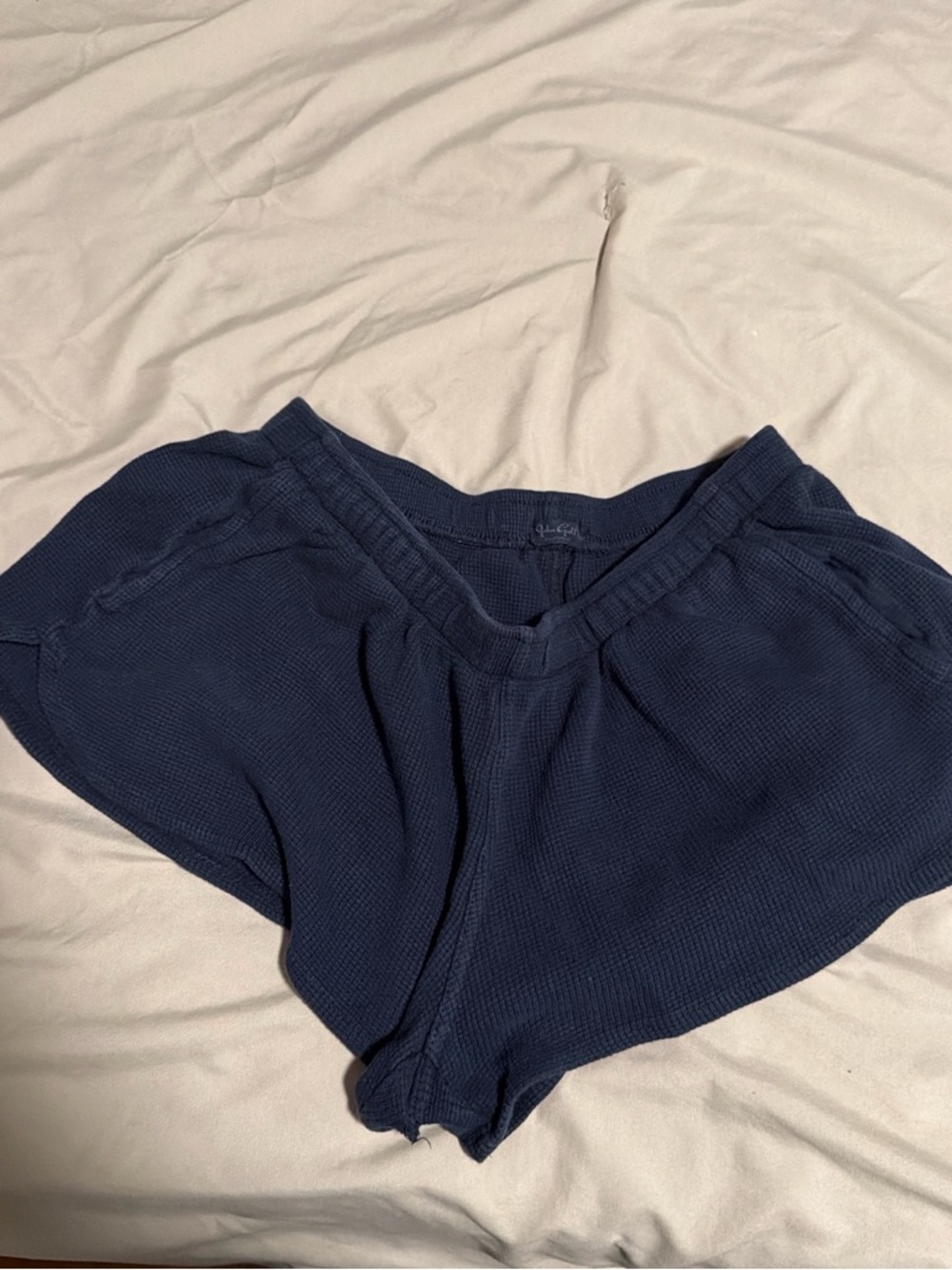 Brandy Melville Dark Navy Waffle Knit Shorts